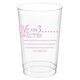 Just the Love Facts Clear Plastic Cups Image 3 of 4